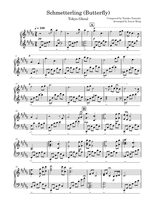 Schmetterling (Butterfly) - Lucas King Arrangement