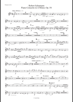 【最終値下げ】シューマン Konzert Op.54 フルスコア Free Piano Concerto, Op.54 by Robert Schumann sheet music
