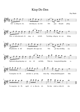 Image Đỗ Duy Mạnh image beautiful - Free Kiếp Đỏ Đen by Duy Manh sheet music | Download PDF or print ...