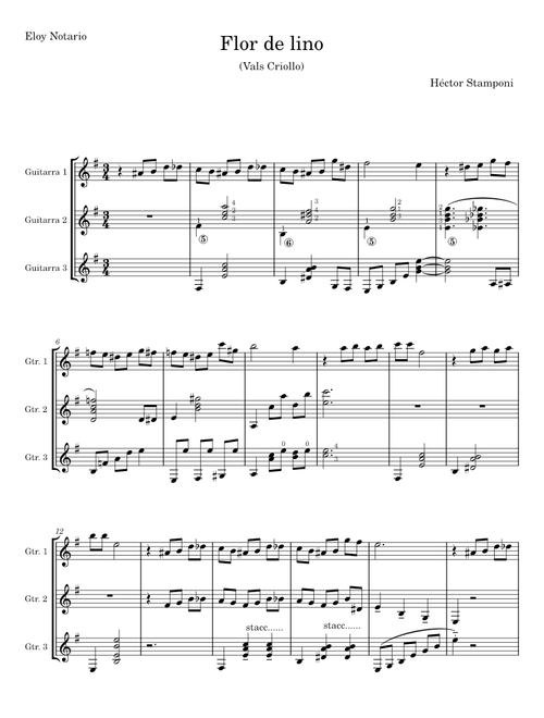 Flor de Lino - Enrique Francini / Héctor Stamponi