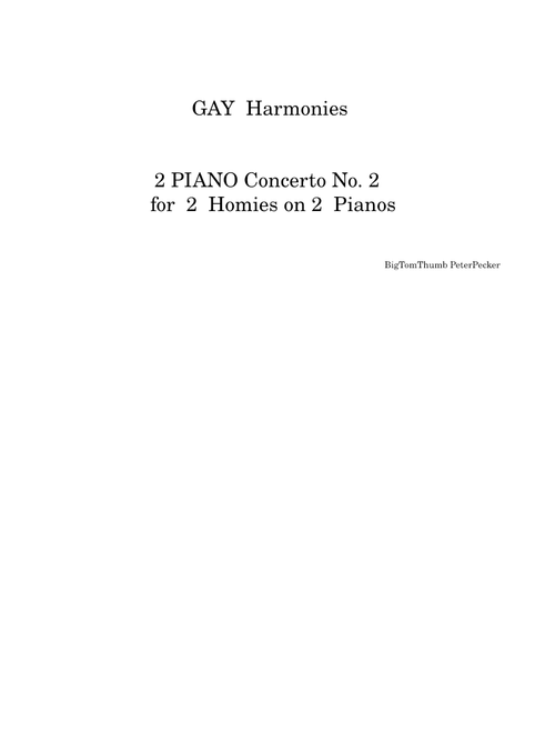 GAY Harmonies . Finale: JOY To Da World !