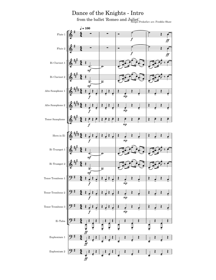 Romeo and Juliet (ballet), Op.64 Sergei Prokofiev Dance of the