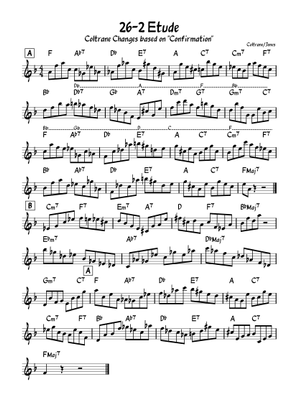 Play Official version of 26-2 Sheet Music by John Coltrane for