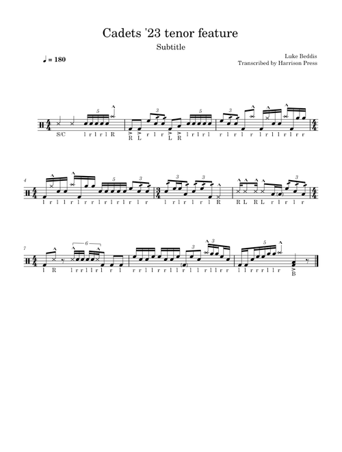 Cadets 2023 - Atlas Rising – The Cadets Drum and Bugle Corps Cadets '23 tenor feature