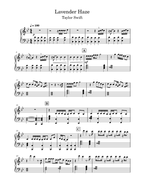 Lavender Haze – Taylor Swift Midnights