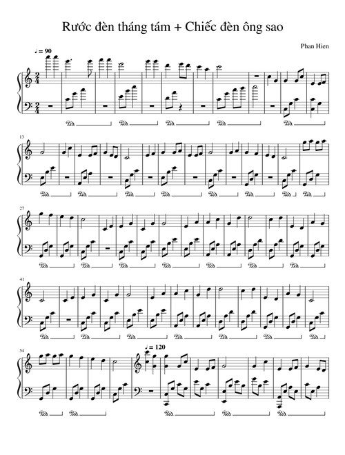 Rước đèn tháng 8 + Chiếc đèn ông sao