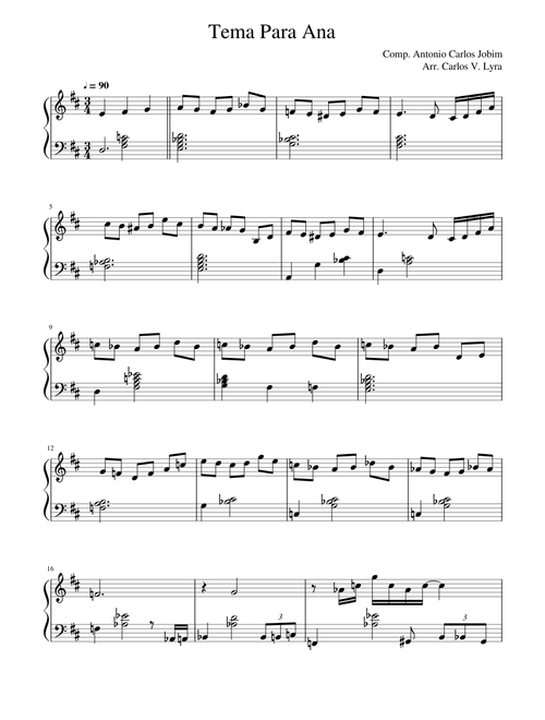 Tema Para Ana - Tom Jobim