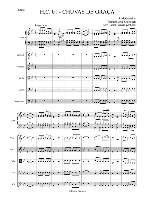 Chuva de Graças (There Shall Be Showers Of Blessings) - H.C. 01 - String Ensemble (Arr. Rafael Ferreira Graboski) - J. McGranahan (String Ensemble)