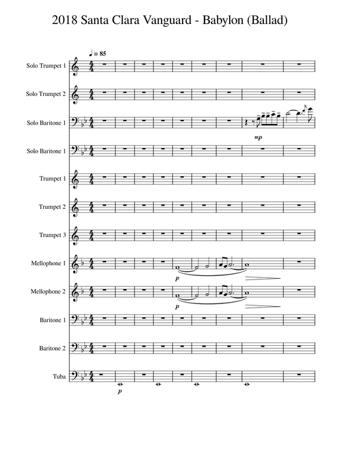 2018 Santa Clara Vanguard - Babylon (Ballad)