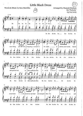 sara bareilles little black dress lyrics Sara Bareilles "Little Black Dress" Sheet Music in G Major (transposable) - Download & Print