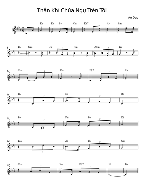 Thần Khí Chúa Ngự Trên Tôi - Ân Duy