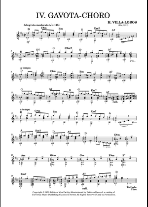 Suite populaire bresilienne no 1 mazurka - Heitor Villa-Lobos