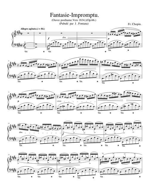 Fantasie Impromptu (F.Chopin. Op.66.)