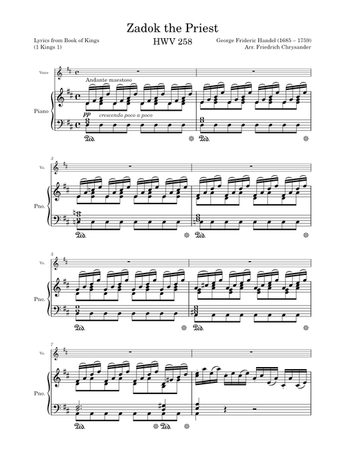 Zadok the Priest, HWV 258 – Georg Friedrich Händel