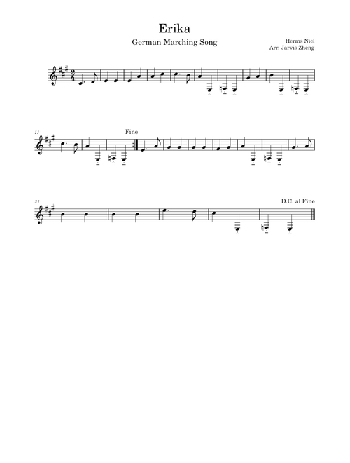 Erika – Herms Niel - Clarinet