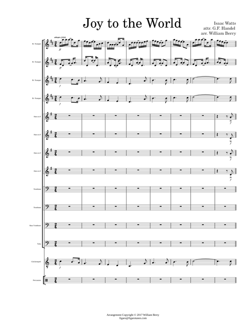 Joy To The World - attr. Handel/arranged by William Berry