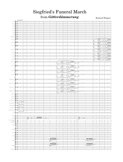Götterdämmerung, WWV 86D – Richard Wagner Act III: Siegfried's Funeral March