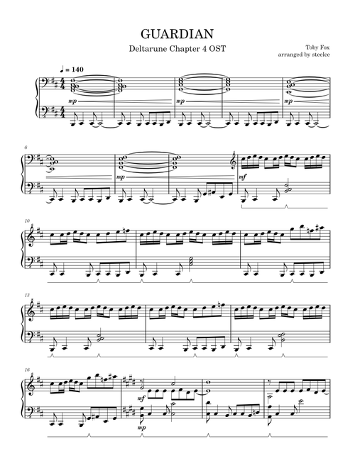 GUARDIAN – Toby Fox - Deltarune Chapter 4 OST