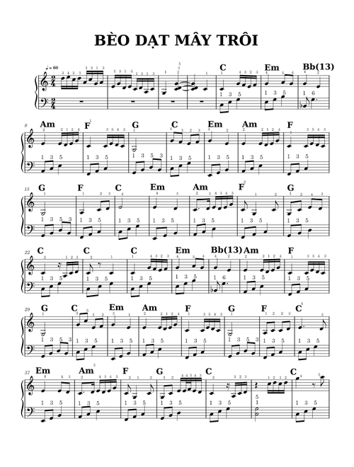BEO DAT MAY TROI – Unknown author