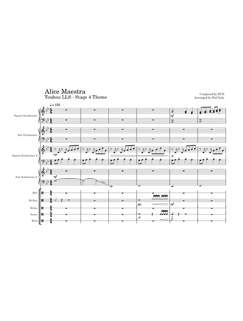 Alice Maestra – Touhou LLS Stage 4 Theme