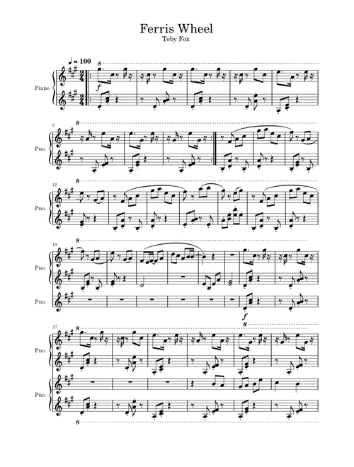 Ferris Wheel – Toby Fox (観覧車に乗って - DELTARUNE ch2)