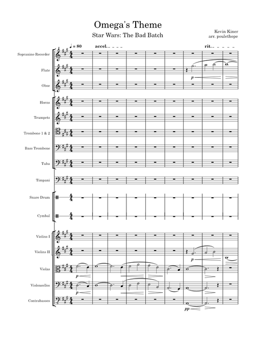 Omega's Theme – Kevin Kiner Arrangement