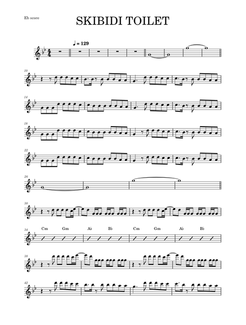 Skibidi toilet (ALTO SAX RMX)