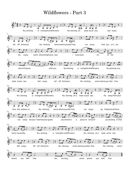 Wildflowers – Tom Petty - part 3