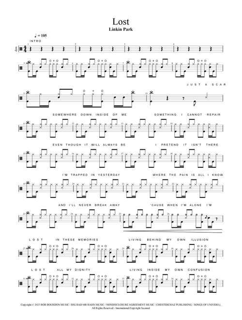 Lost (Arr. Cyril Mayer) - Linkin Park (Drums)