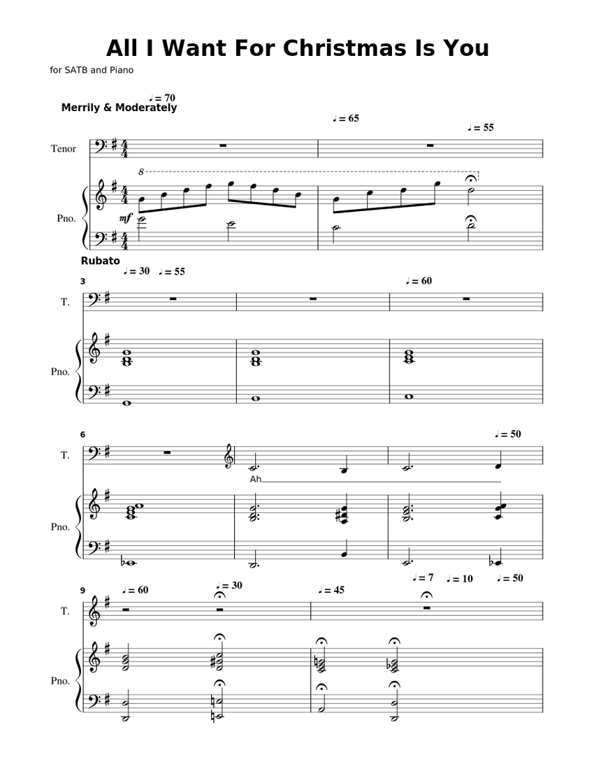 aiwfciy tenors! - piano tutorial