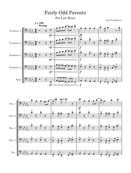 Fairly Odd Parents for Low Brass