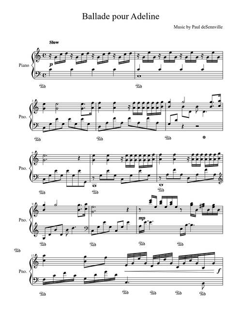 Ballade pour Adeline