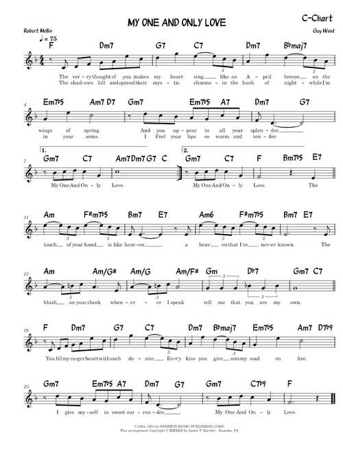 My One and Only Love – Guy Wood, Robert Mellin