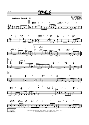 ビッグバンド楽譜「 (IT'S JUST) TALK」Pat Metheny It's Just) Talk sheet music (real book - melody and chords