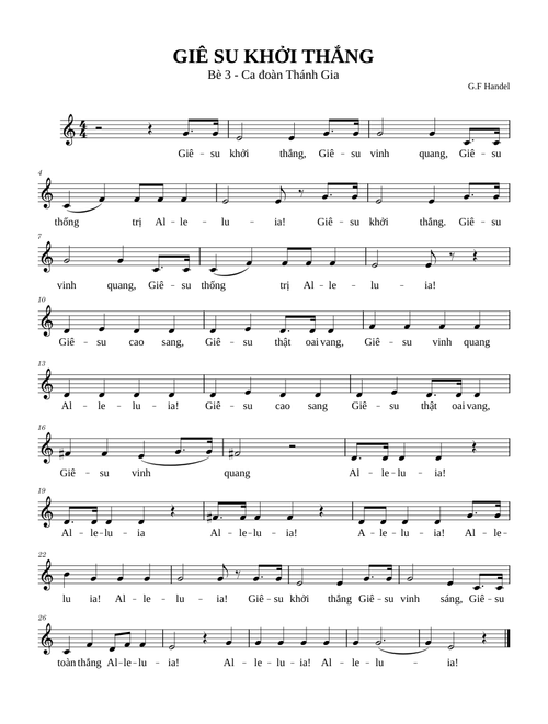 GIÊ SU KHỞI THẮNG Bè 3 (CĐ Thánh Gia)