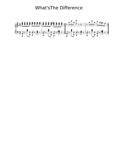 What's The Difference Dre Piano