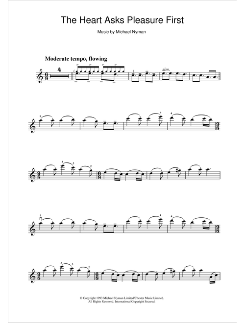 The Heart Asks Pleasure First: The Promise/The Sacrifice (from The Piano) - Michael Nyman (Violin Solo)