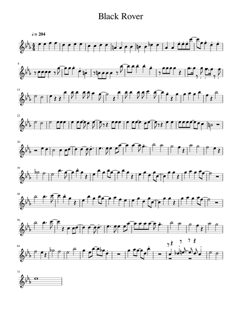 Alto Sax- Black Rover (Black Clover OP3)