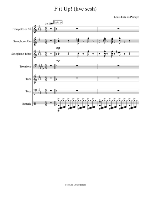 F it Up (live sesh) - Louis Cole - brass band arrangement