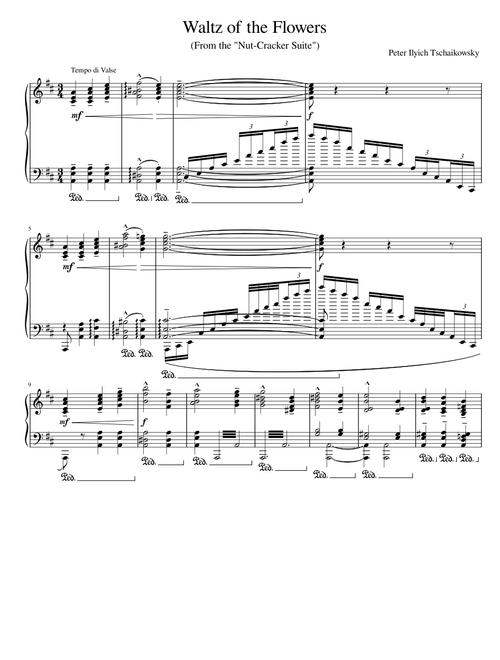 Tchaikovsky's "Waltz of the Flowers" from the "Nut-cracker Suite"