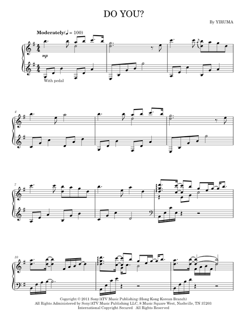 Do You - Yiruma (Piano Solo)