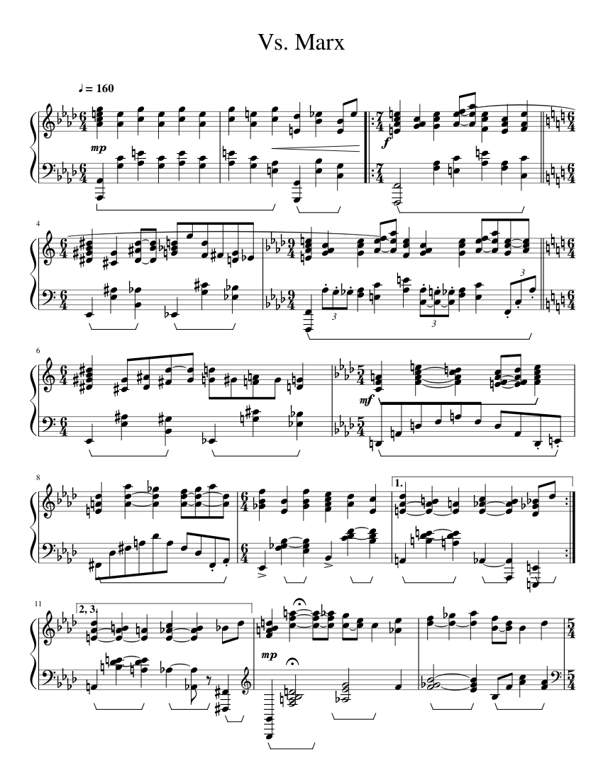 Vs. Marx (From Kirby Super Star) WIP Sheet music for Piano (Solo) |  