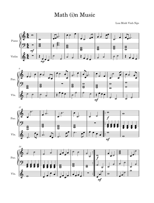 Math (i)n Music