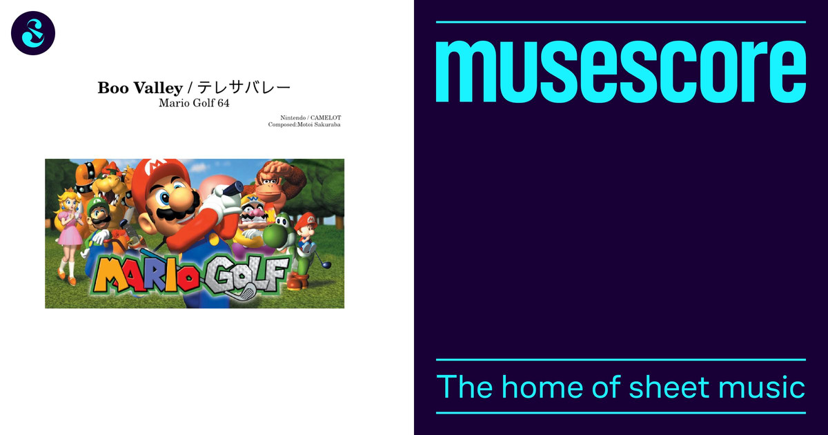 Boo Valley -Mario Golf 64- Sheet music for Organ, Celesta, Synth voice ...