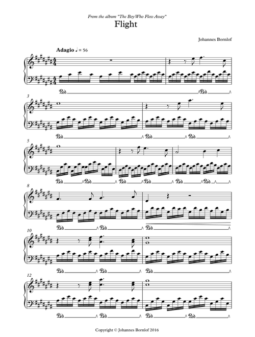 Flight - Johannes Bornlof (Piano Solo)