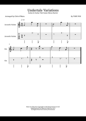 Undertale — Toby Fox (Orchestral Arrangement v2) Sheet Music for Piano ...