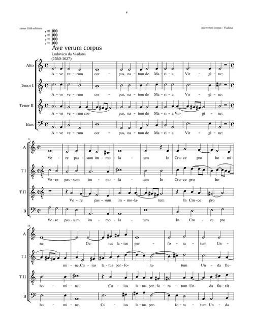 Ave verum - Ludovico da Viadana