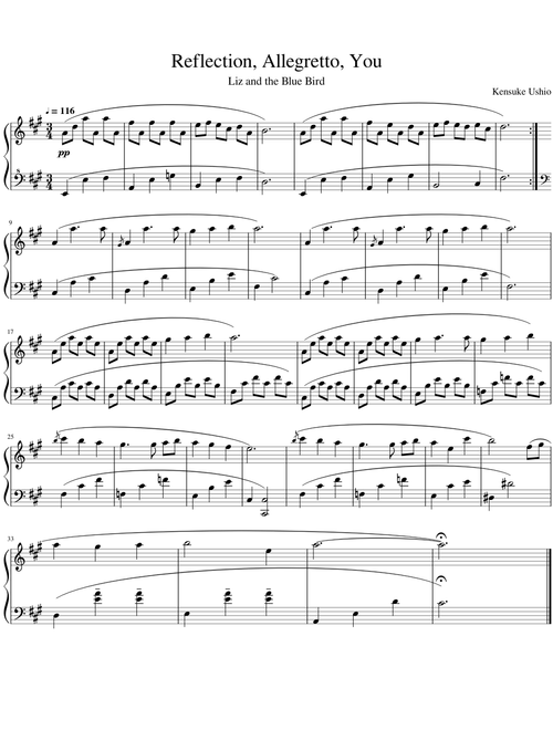 Reflection, Allegretto, You | Liz and the Blue Bird