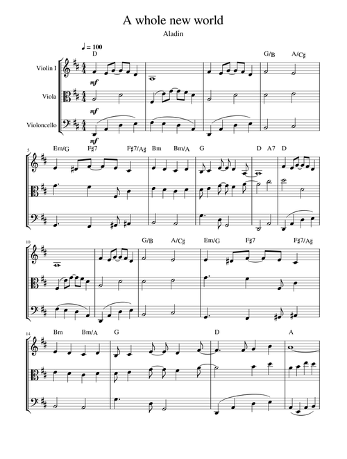 A Whole New World From Disney's Aladdin – Alan Menken