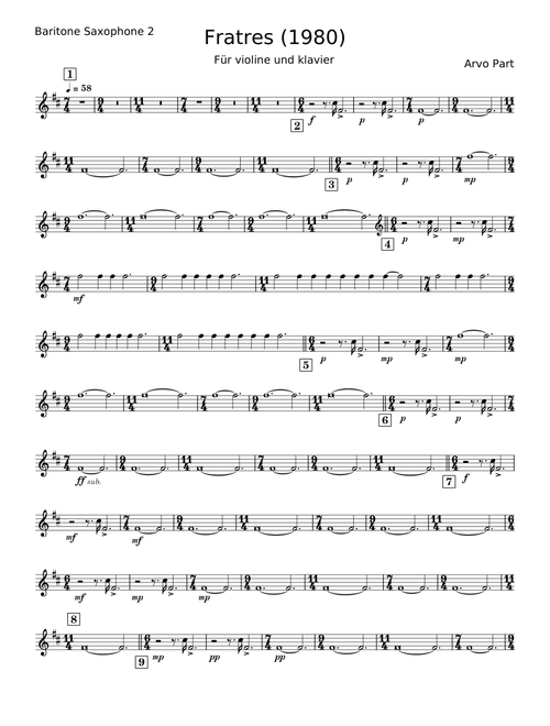Fratres - Arvo Pärt